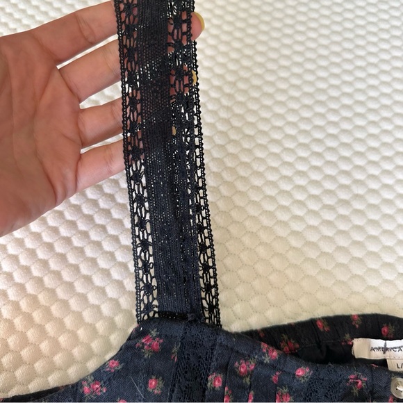 NWOT American Eagle Floral Crop Top- sz L - Picture 4 of 5